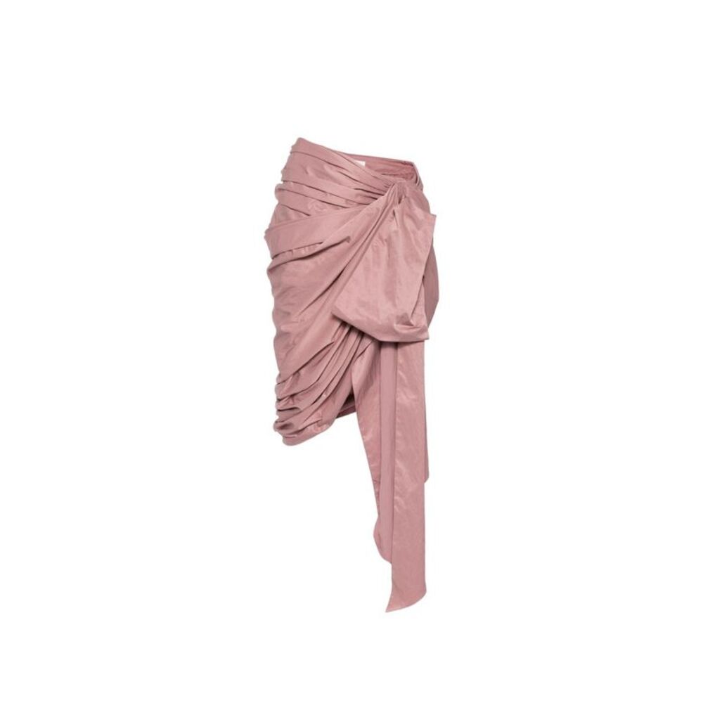 Chloé Women Draped Silk Mini Skirt